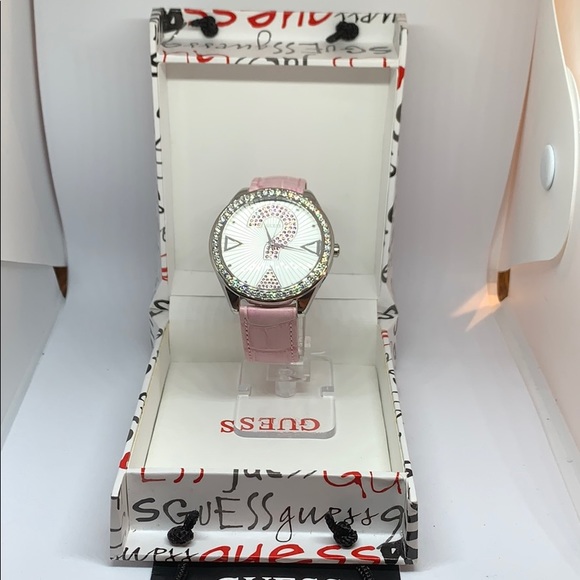 Guess GW0464L4 - Queen Watch • Watchard.com Guess Pink Rhinestone Watch 20year SpecialEdition